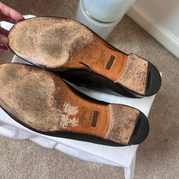 Gucci Men’s Brown Leather Horsebit Loafers | Size 11D - Picture 12 of 14